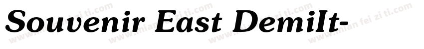 Souvenir East DemiIt字体转换